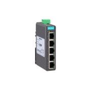 5-portowy, tani switch przemysłowy na szynę DIN w plastikowej obudowie, Moxa
